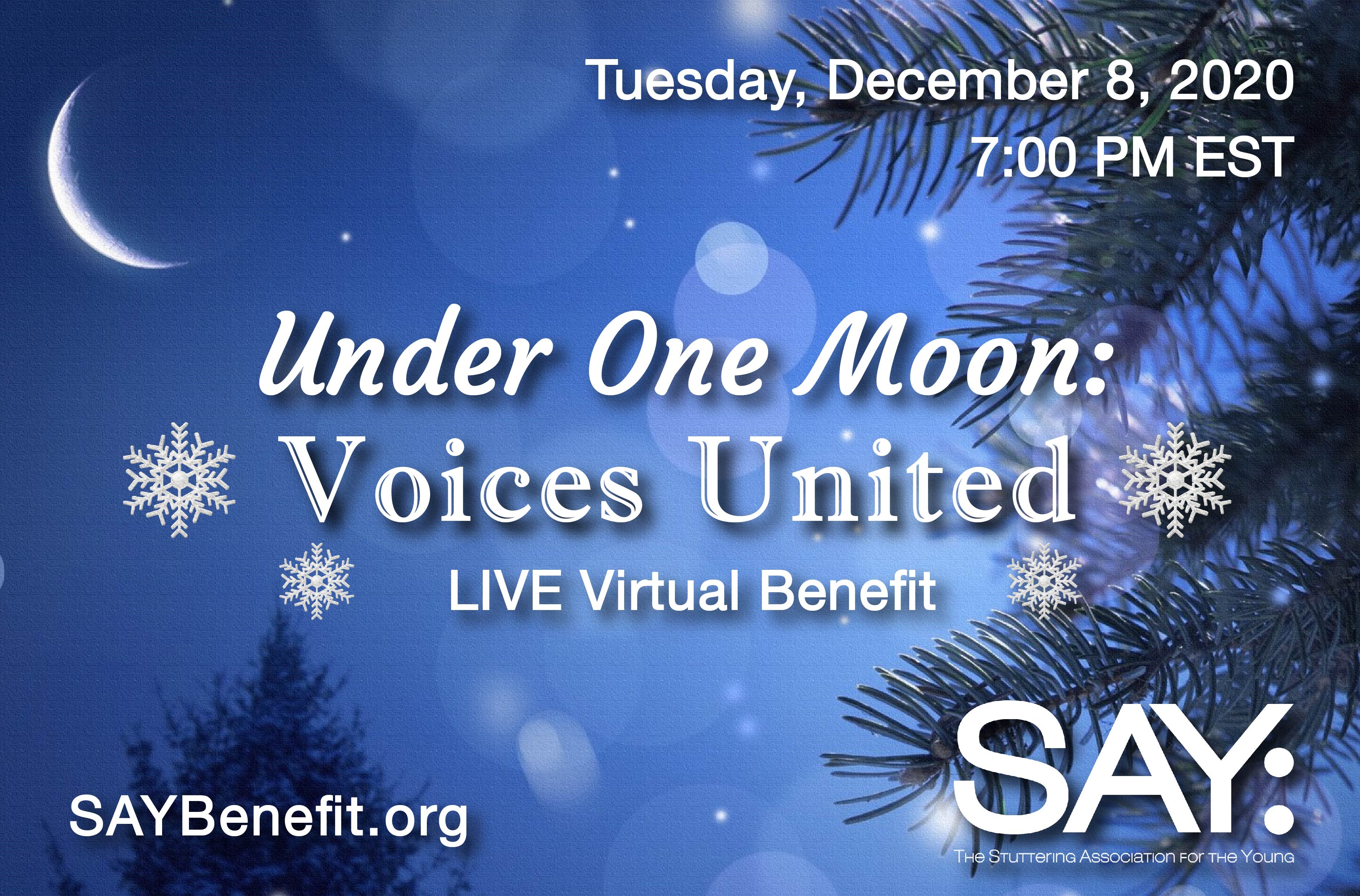 Under One Moon: Voices United &#8211; 12/8/20