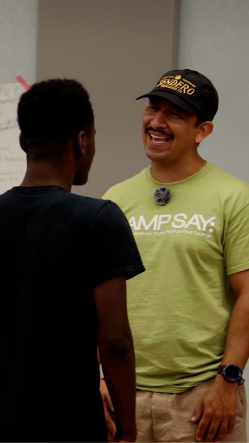 🎬 Mitch Guerra made history as the first person who stutters to compete on Survivor, finishing in the Top 5 while boldly representing the stuttering community on national television. We feel so lucky to call him both a hero and a friend, and to see his story light the way for the next generation of kids who stutter. 💙 This summer, he visited Camp SAY and shared with us his inspiring story about growing up as a person who stutters and what Camp SAY and its impact mean to him. 
Learn more at campsay.org